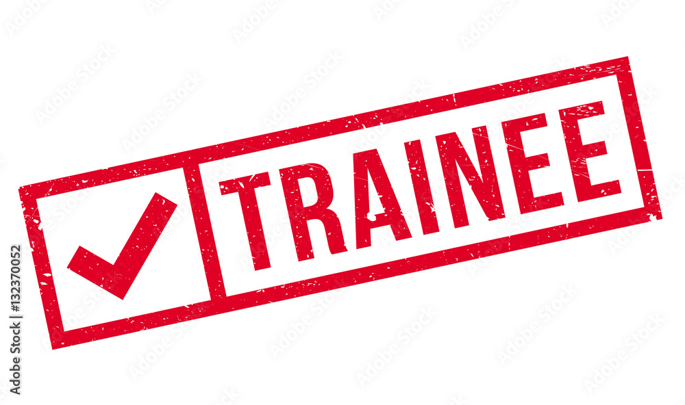 Trainee rubber stamp. Grunge design with dust scratches. Effects can be easily removed for a clean, crisp look. Color is easily changed. Trainee rubber stamp. Grunge design with dust scratches. Effects can be easily removed for a clean, crisp look. Color is easily changed.