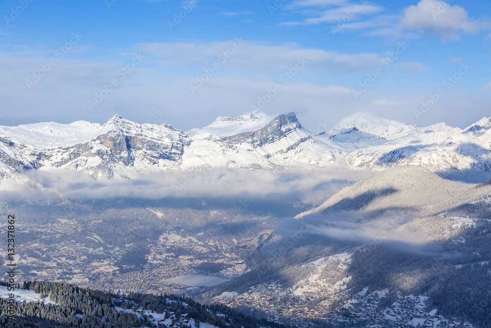 Fototapeta premium The Alps in Winter