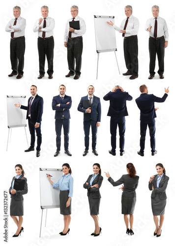 Collage of business people ...