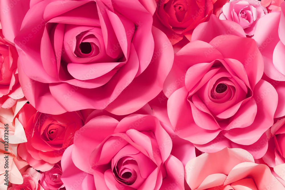 Rose background from paper Rose background from paper