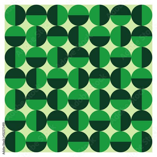 Background of seventies patterns on a wallpaper
