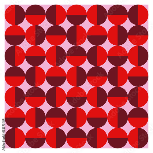 Background of seventies patterns on a wallpaper