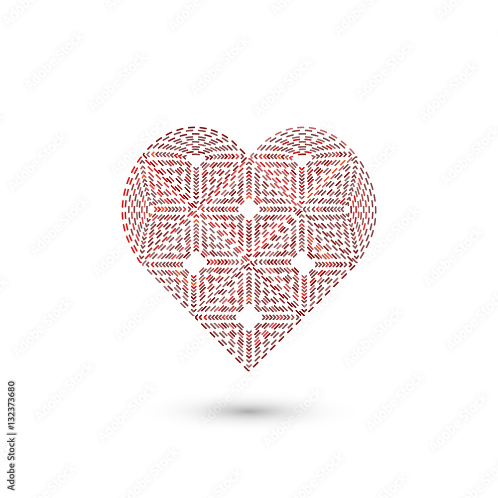 Heart geometric sign. Fashion graphic design.Vector illustration. Background design. Optical illusion 3D. Modern stylish abstract Abstract Valentine's Day love concept. For wrapping and decoration Heart geometric sign. Fashion graphic design.Vector illustration. Background design. Optical illusion 3D. Modern stylish abstract Abstract Valentine's Day love concept. For wrapping and decoration