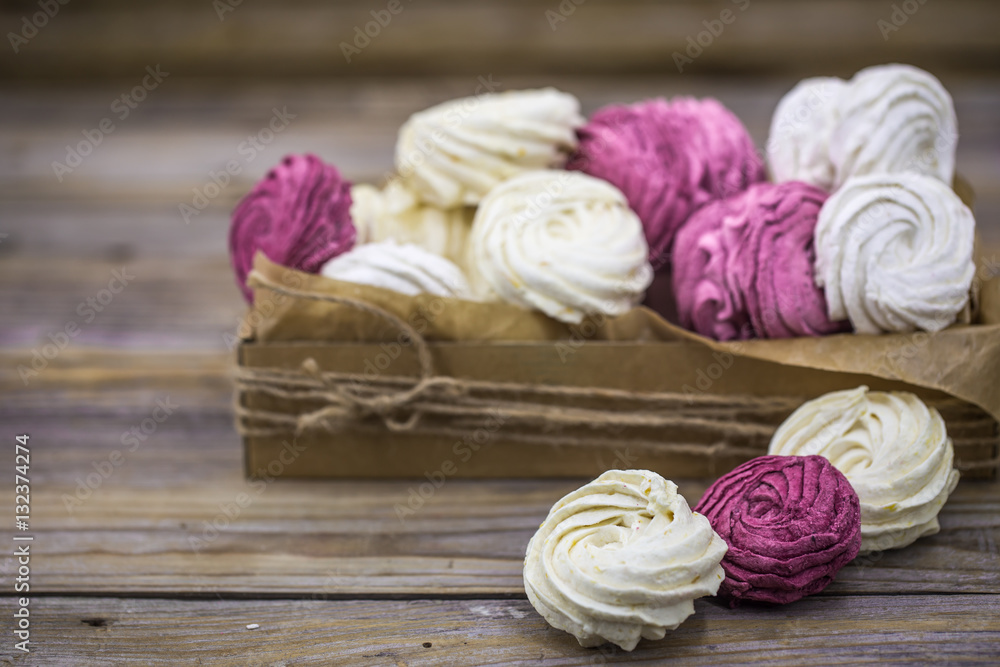 Fruit marshmallows handmade in gift box Fruit marshmallows handmade in gift box