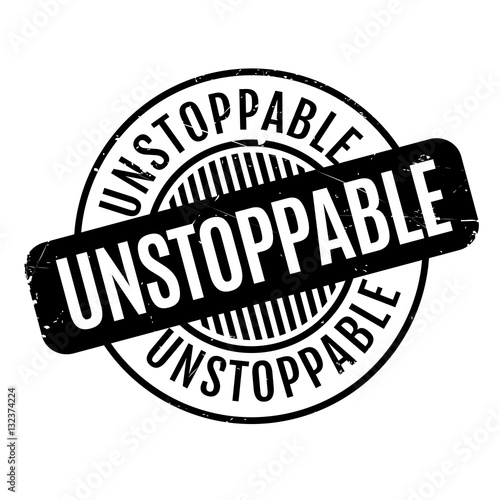 Unstoppable rubber stamp. Grunge design with dust scratches. Effects can be easily removed for a clean, crisp look. Color is easily changed.
