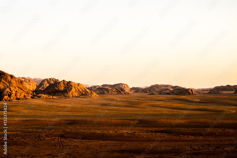 Naklejka premium Jordan desert