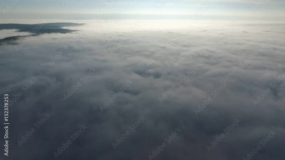 flight over the clouds - germany flight over the clouds - germany