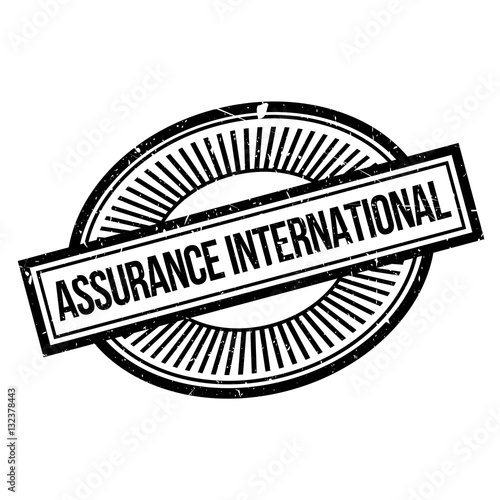 Assurance International rubber stamp. Grunge design with dust scratches. Effects can be easily removed for a clean, crisp look. Color is easily changed.