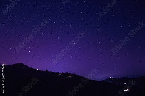 Mountain and stars in Spain