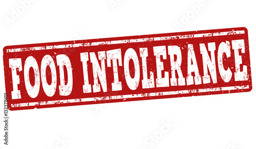 Food intolerance sign or stamp
