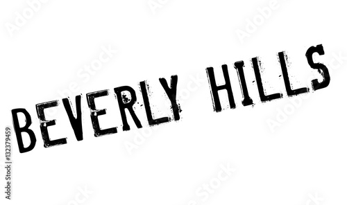 Beverly Hills rubber stamp. Grunge design with dust scratches. Effects can be easily removed for a clean, crisp look. Color is easily changed.