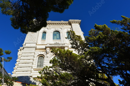 Fassade des ozeanographischen Museums in Monaco