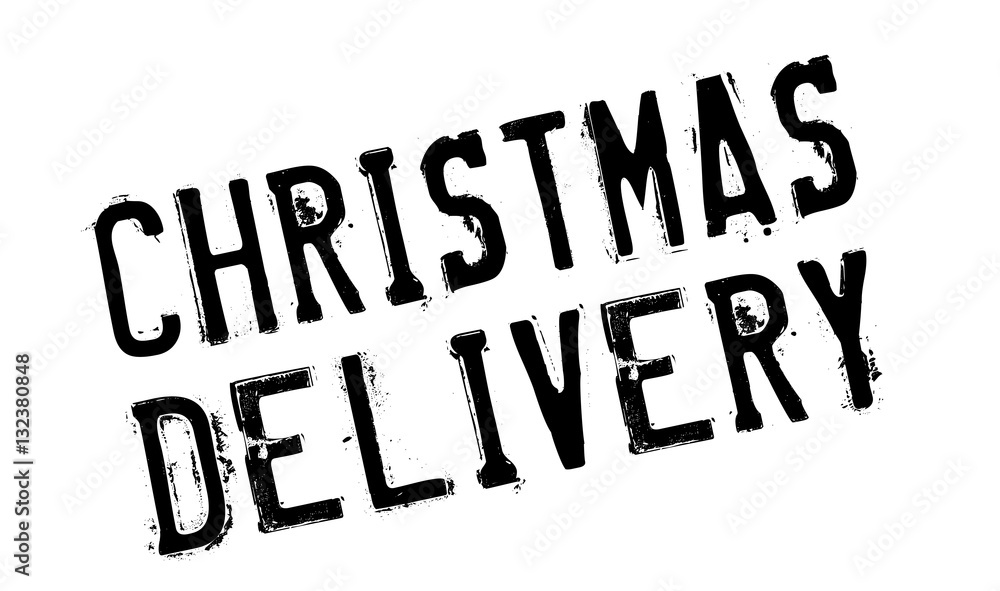 Christmas Delivery rubber stamp. Grunge design with dust scratches. Effects can be easily removed for a clean, crisp look. Color is easily changed. Christmas Delivery rubber stamp. Grunge design with dust scratches. Effects can be easily removed for a clean, crisp look. Color is easily changed.