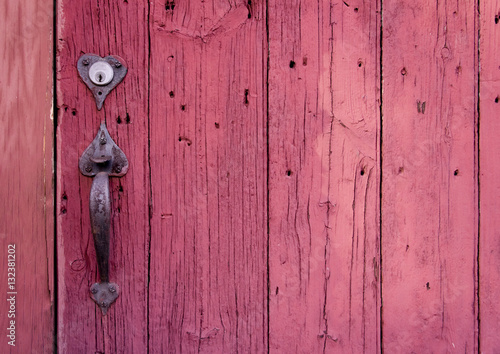 Red Door with Heart Lock © Anya Hess