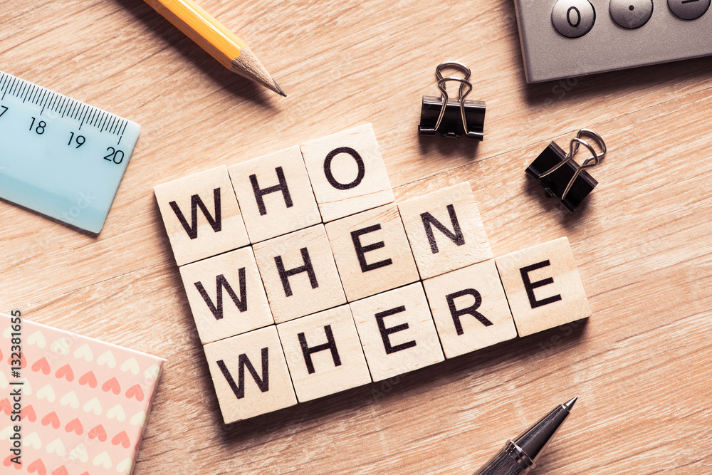 Conceptual business keywords on table with elements of game making crossword Conceptual business keywords on table with elements of game making crossword