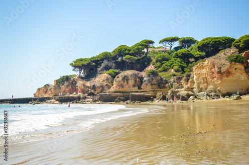 Beach at Olhos de Agua in Algarve