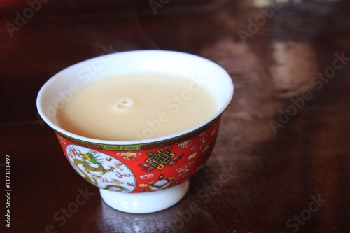 Yak milk tea in Shangri La photo