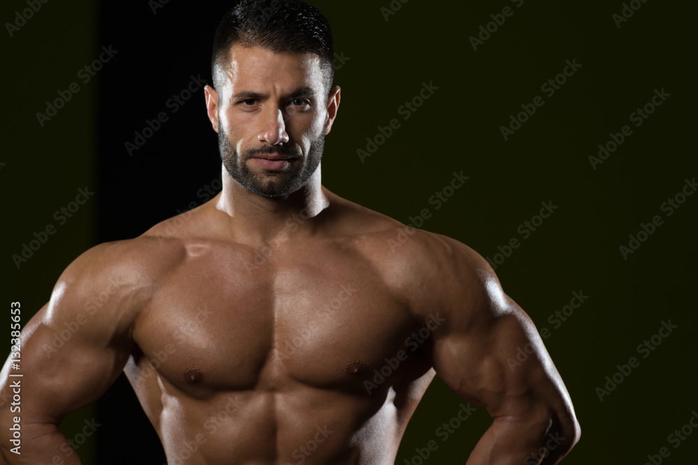 Portrait Of A Physically Fit Muscular Young Man