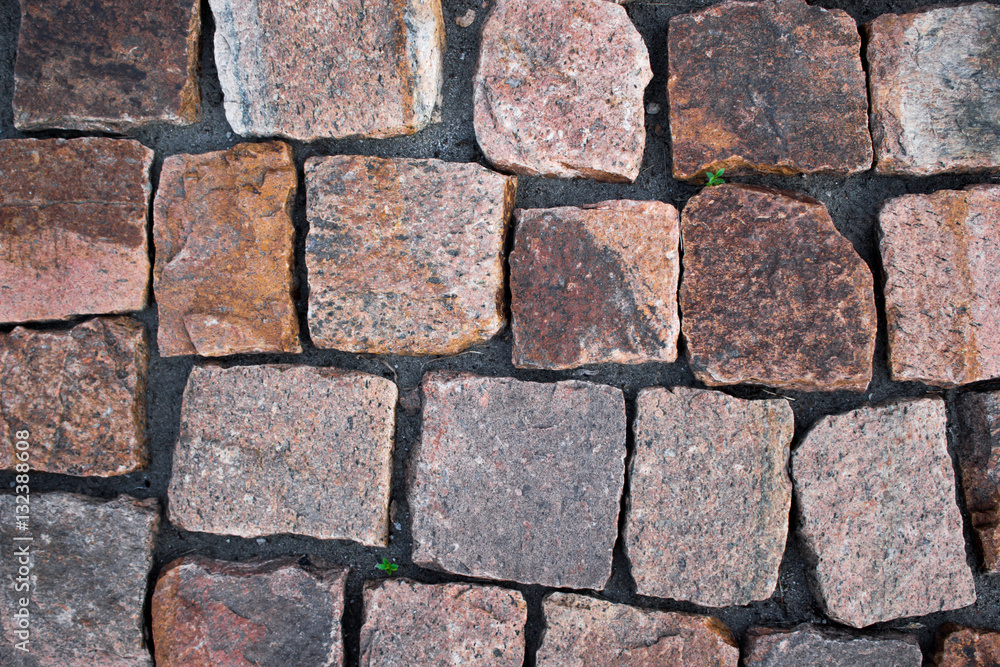 Fototapeta premium A walking path made of bricks