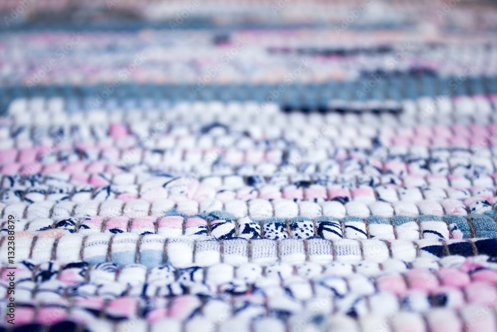 Obraz premium Home floor Mat fabric as background