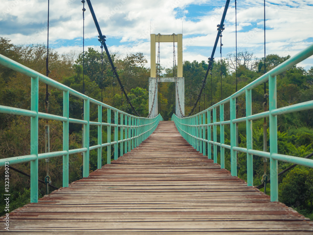 Wood rope bridge Wood rope bridge