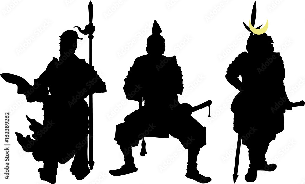 武将のシルエット Stock ベクター Adobe Stock