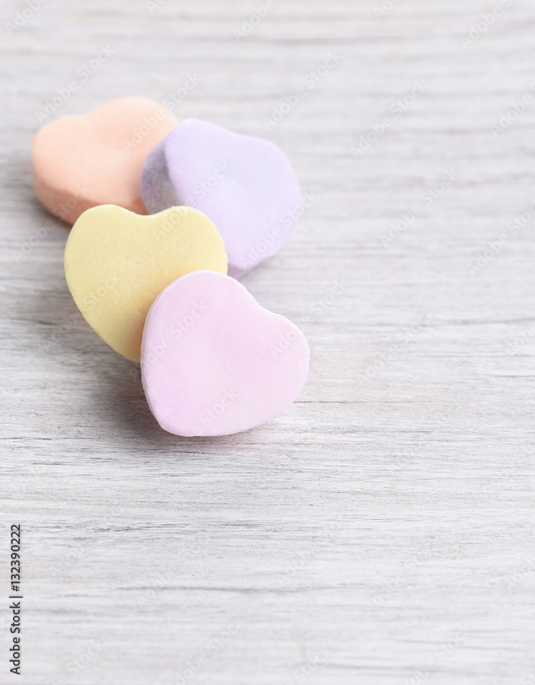Fototapeta premium Four Candy Hearts