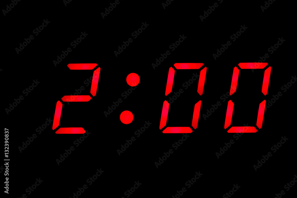Digital Clock Display Showing Two O clock Stock Photo Adobe Stock digital-clock-display-showing-two-o-clock-stock-photo-adobe-stock