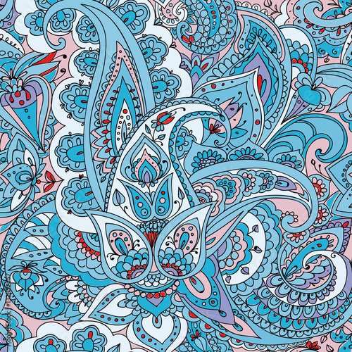 Paisley. Hand drawing.