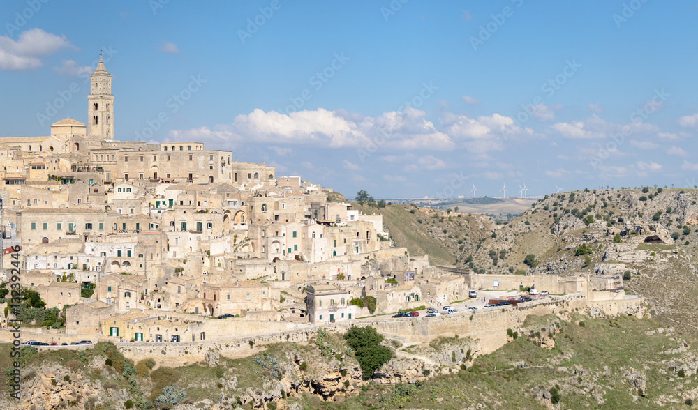 Matera scenic view of Sasso Caveoso