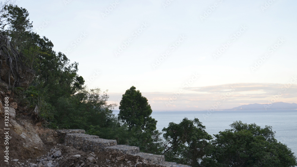 A view on the beautiful Bay with the mountains. A view on the beautiful Bay with the mountains.