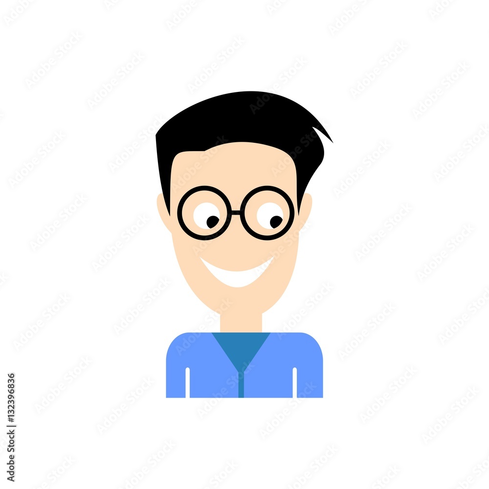 Smile face people vector illustration Smile face people vector illustration