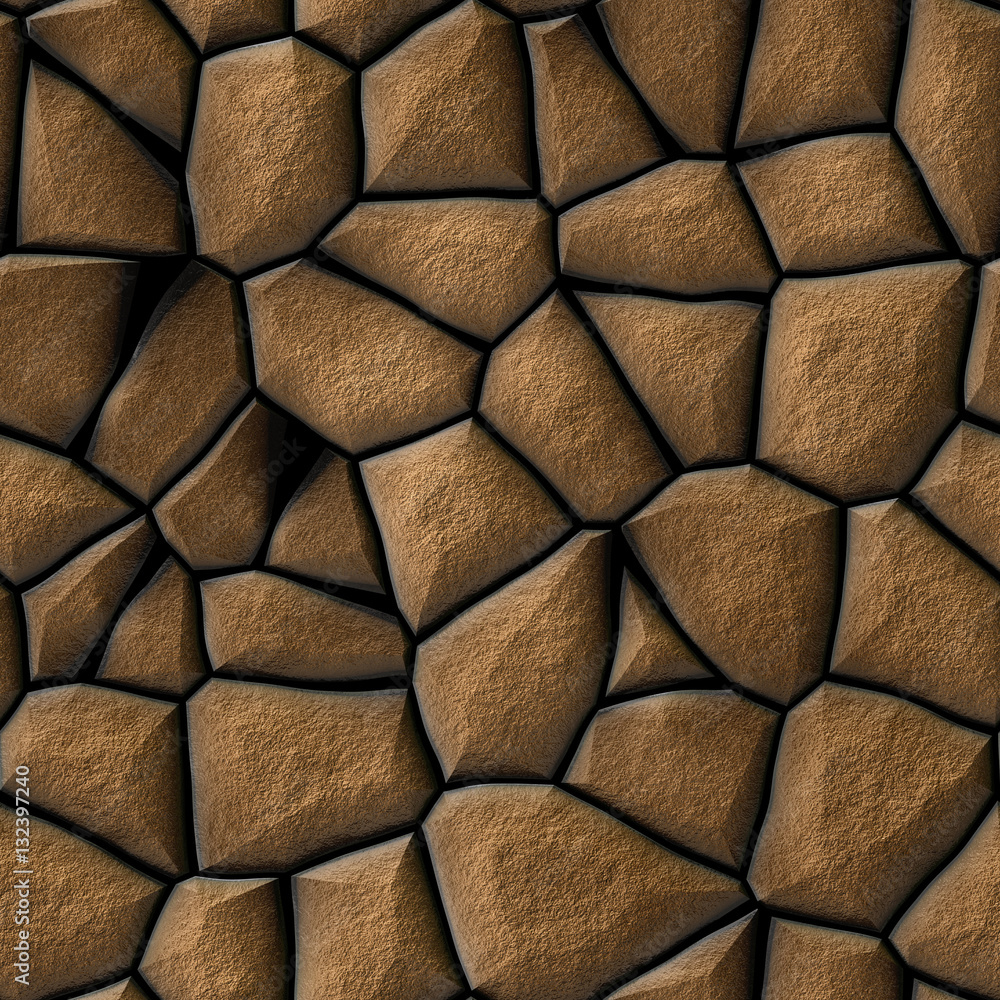 Brown cobble stones texture Brown cobble stones texture
