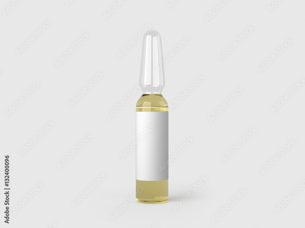 3D rendering of ampule