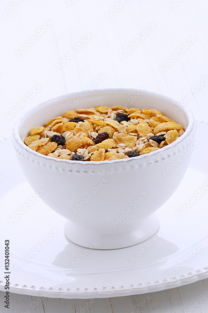 Delicious organic muesli cereal Delicious organic muesli cereal