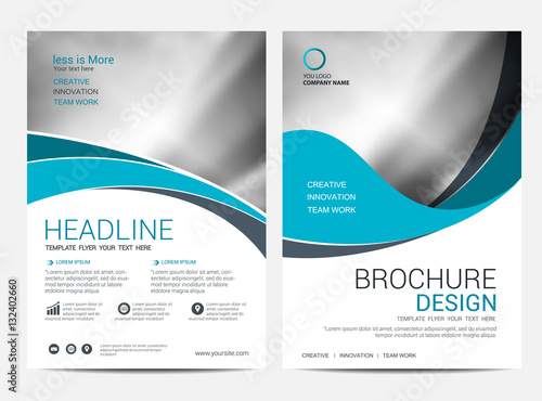 Brochure template flyer background for business design