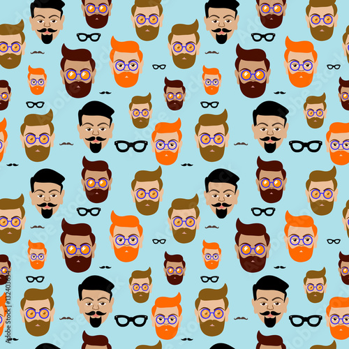 Hipster pattent. Flat design. photo