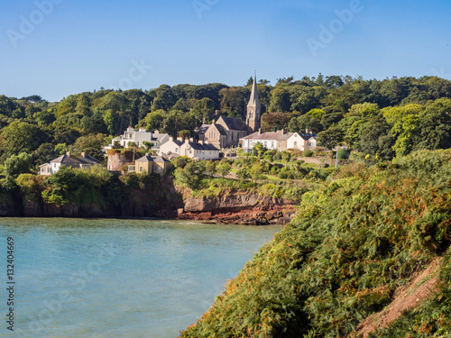 Dunmore East bay on beautiful Autumn day, Republic of Ireland