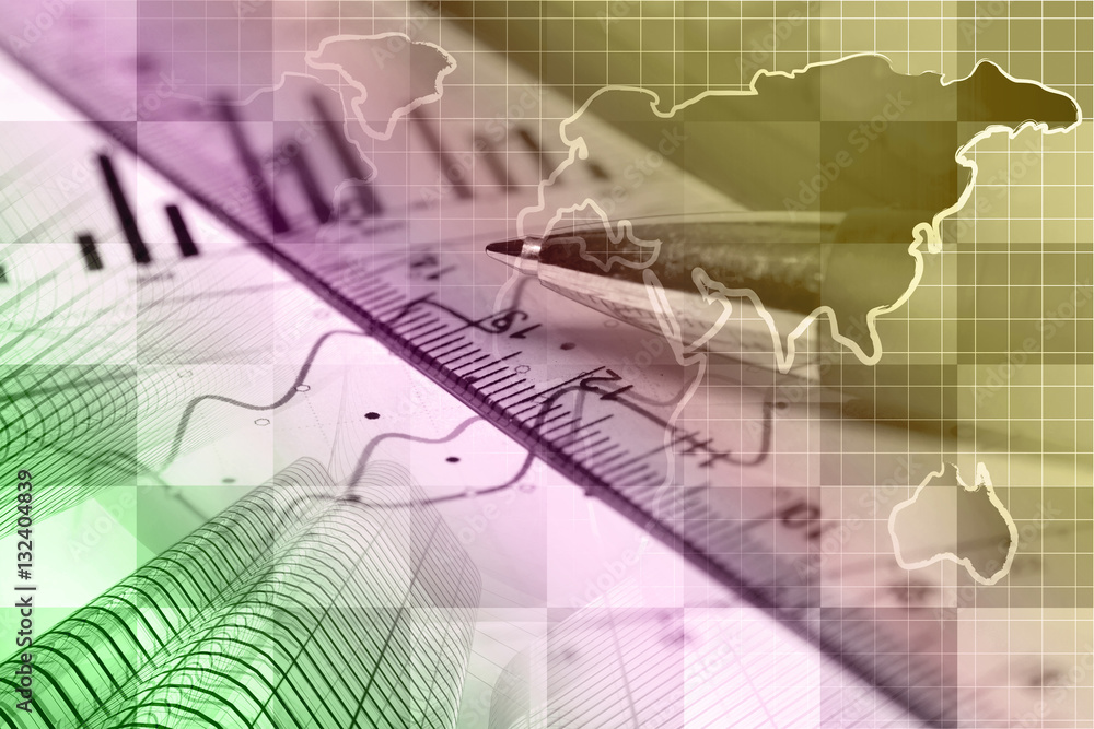 Obraz premium Financial background
