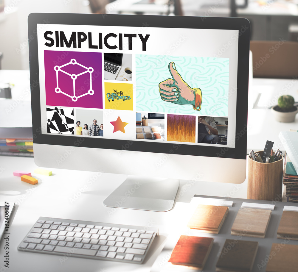 Simplicity Box Style Innovation Concept Simplicity Box Style Innovation Concept