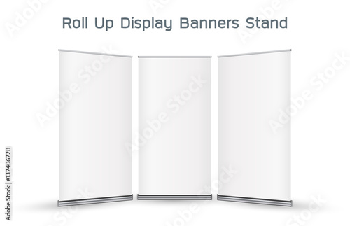 real 3d roll up display banners stand