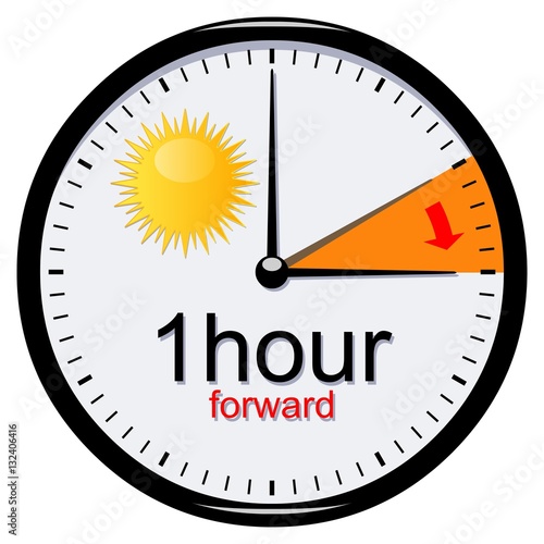Sun. Clock switch. Summer time. Daylight saving time