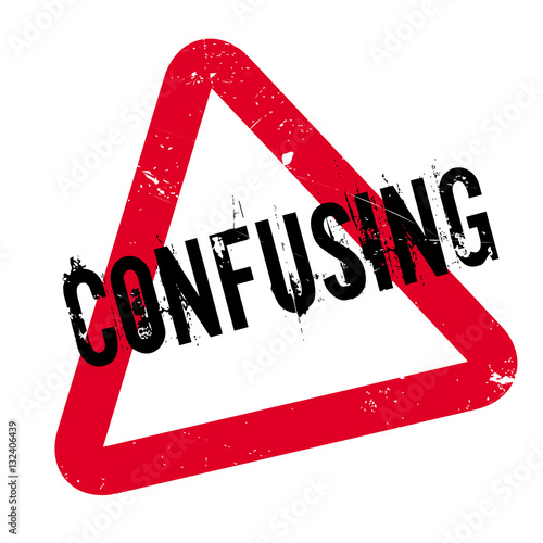 Confusing rubber stamp. Grunge design with dust scratches. Effects can be easily removed for a clean, crisp look. Color is easily changed.