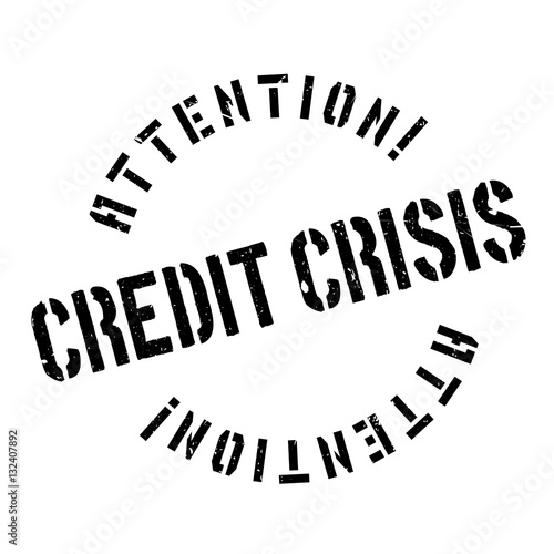 Credit Crisis rubber stamp. Grunge design with dust scratches. Effects can be easily removed for a clean, crisp look. Color is easily changed.