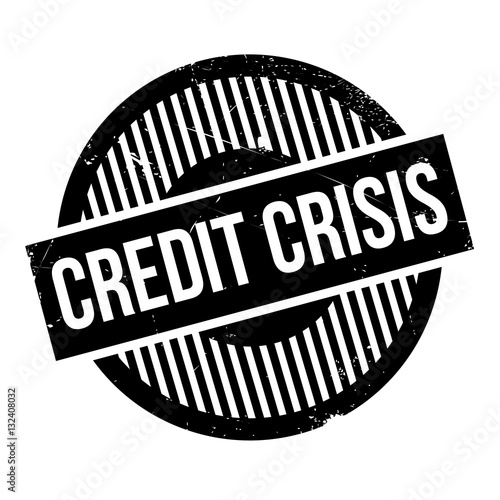 Credit Crisis rubber stamp. Grunge design with dust scratches. Effects can be easily removed for a clean, crisp look. Color is easily changed.