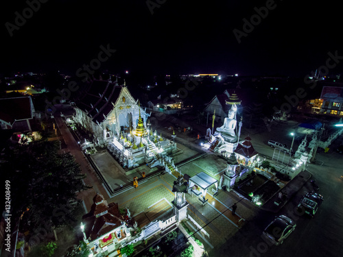 Aerial View of Temple in Thailand
