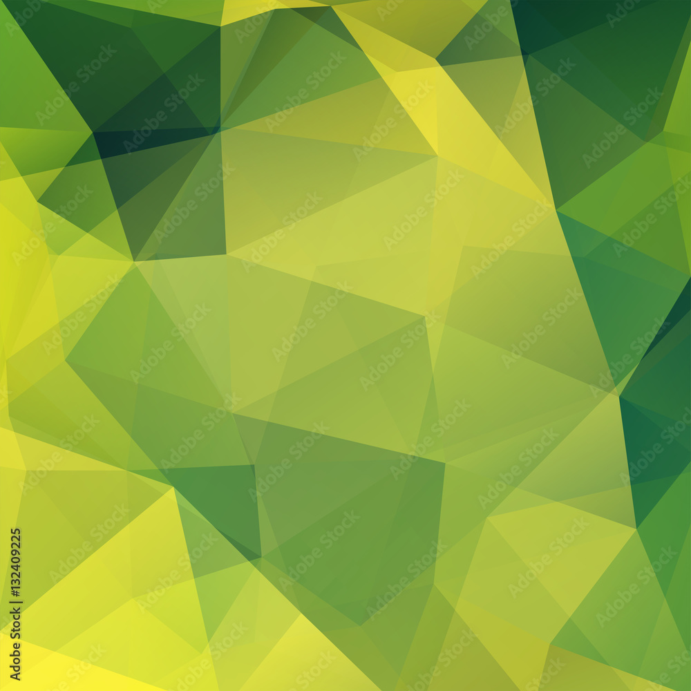 Polygonal vector background. Can be used in cover design, book design, website background. Vector illustration. Green, yellow colors Polygonal vector background. Can be used in cover design, book design, website background. Vector illustration. Green, yellow colors