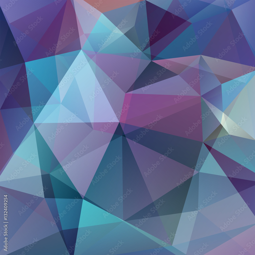 Obraz premium Abstract geometric style purple background. Blue, violet colors. Vector illustration