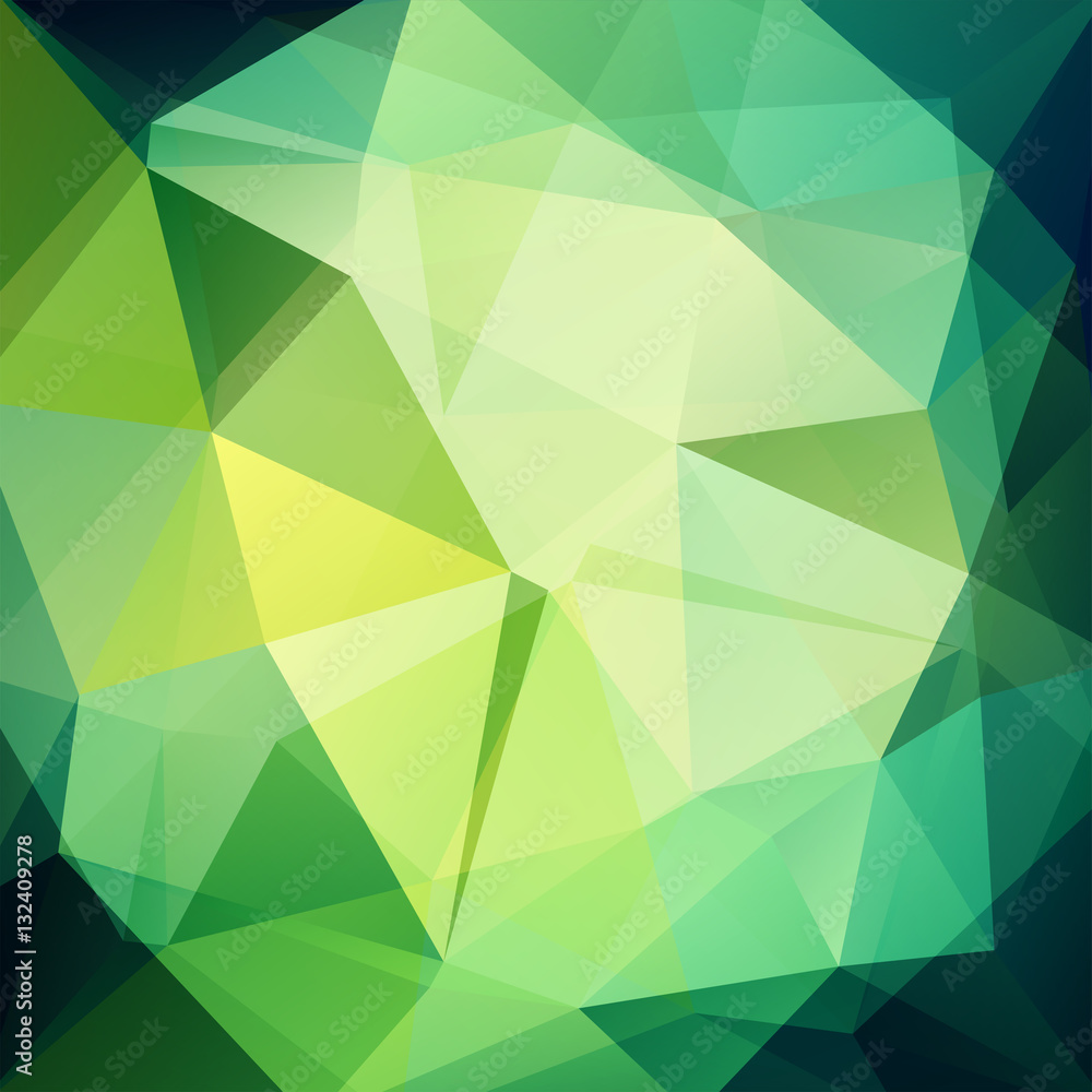 Background made of triangles. Square composition with geometric shapes. Eps 10 Green color. Background made of triangles. Square composition with geometric shapes. Eps 10 Green color.