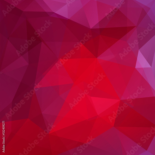 Background of pink, purple geometric shapes. Red mosaic pattern. Vector EPS 10. Vector illustration